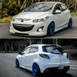 2010-2014 Mazda 2 Body Kit: Front lip, laterales, rear lips y cejitas