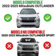 2022-2025 Mitsubishi Outlander Front lip Fiberglass