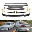 2001-2002 Toyota Corolla Body Kit: Front Lip "Hella bajito", side Skirts, rear lips, vicera y spoiler