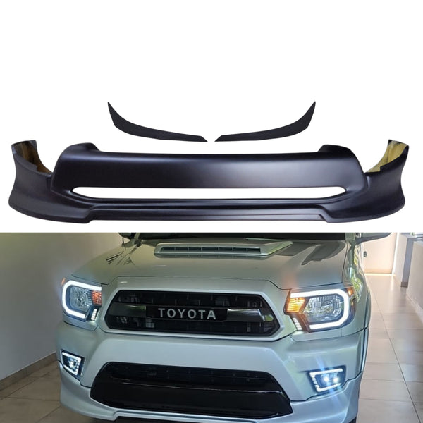 2012-2015 Toyota Tacoma Front Lip King Fiber (Diseño Nuevo) & Cejas