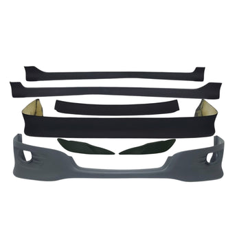 2005-2008 Toyota Corolla (Camry & Hella) Body kit: Front lip, rear lip, laterales, vicera y cejas.