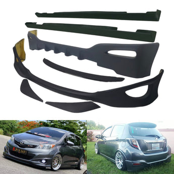 2012-2014 Yaris Hatchback Bodykit: Front lip, Laterales, Rear lip, Spoiler & Cejas