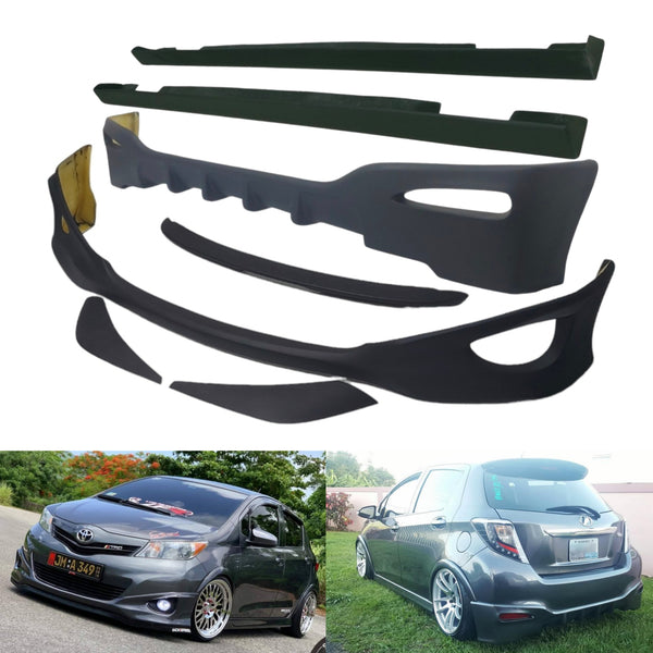2012-2014 Yaris Hatchback Bodykit: Front lip, Laterales, Rear lip, Spoiler & Cejas