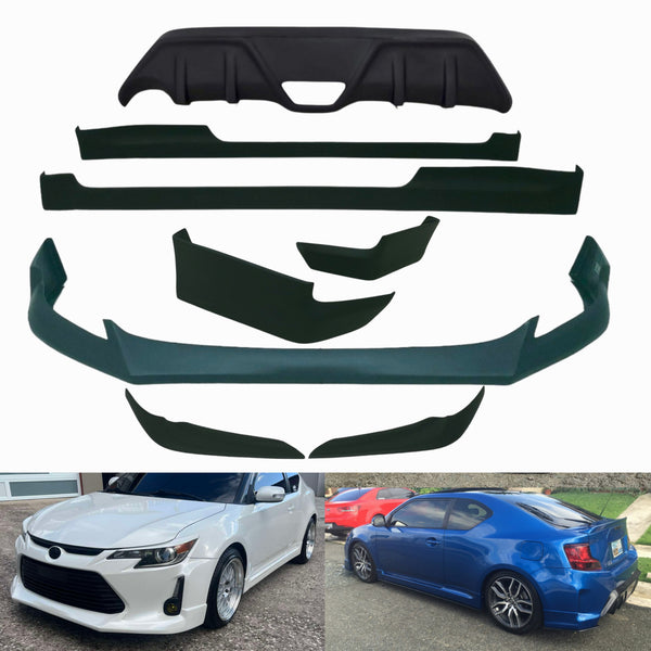 2014-2016 Scion Tc Body kit: Front lip, laterales, rear lips, diffuser y cejas
