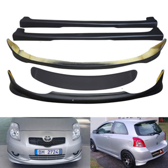 2006-2008 Toyota Yaris Hatchback Body Kit: Front lip, laterales, rear lip & Spoiler