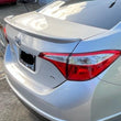 2017-2019 Toyota Corolla Cejas, Spoiler y vicera "Eyelids, trunk spoiler & rear window visor" Combo 4pcs