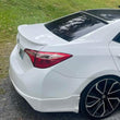 2017-2019 Toyota Corolla Cejas, Spoiler y vicera "Eyelids, trunk spoiler & rear window visor" Combo 4pcs